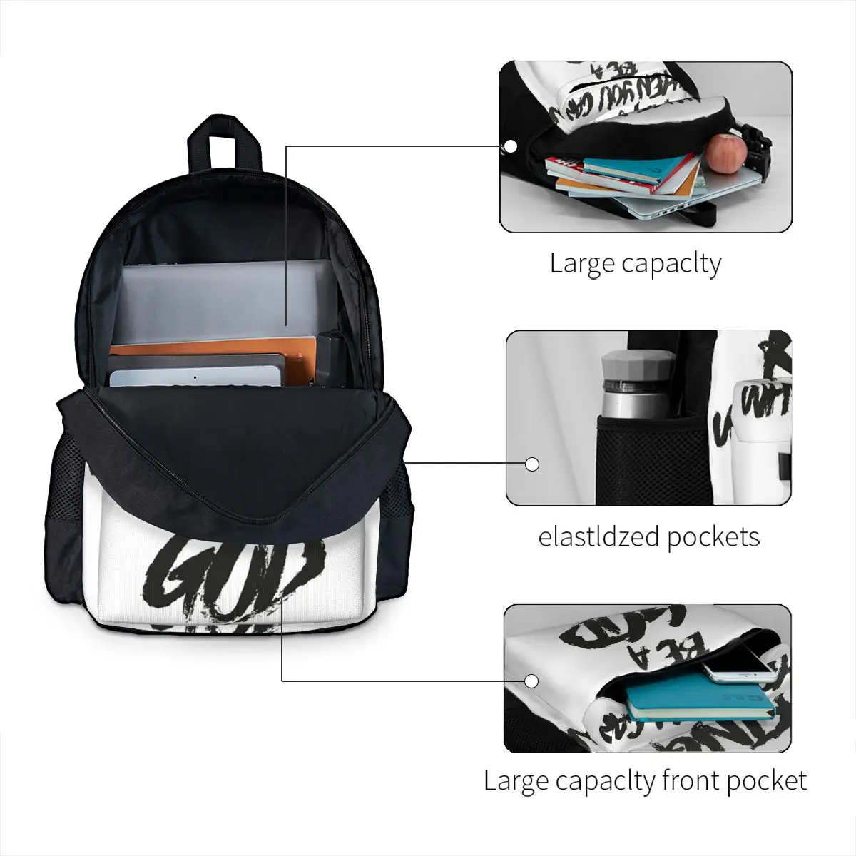 Eminem rap deus mochilas meninos meninas bookbag grande capacidade crianças sacos de escola portátil bolsa de ombro