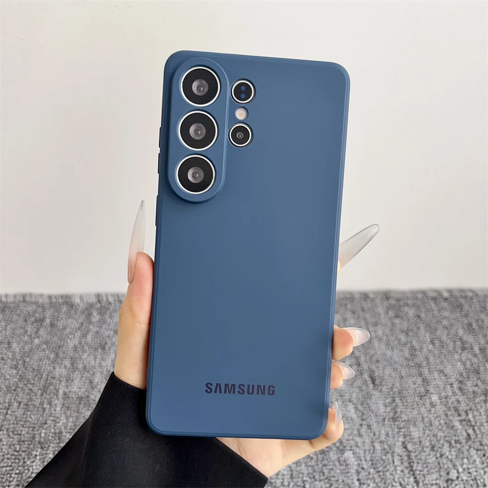 Stoßfeste, flüssige Silikon-Softhülle für Samsung Galaxy A51 A14 A15 A16 A17 A22 A23 A55 A56 A53 A72 A73 A26 A35 Offizielle matte Hülle – Detail 9