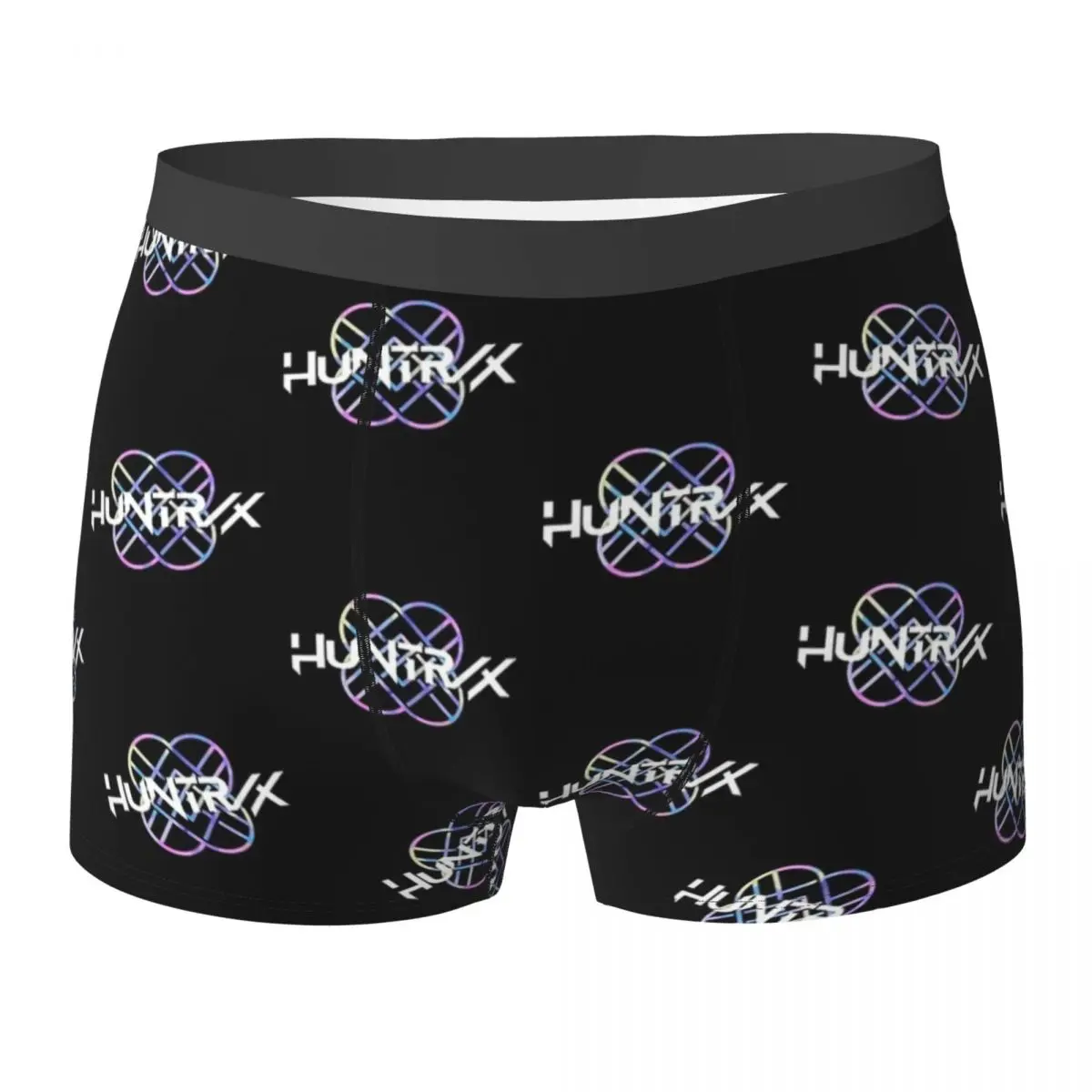 

Нижнее белье с логотипом Huntrix, мужские трусы-боксеры, дышащие трусы с модным принтом, большие размеры