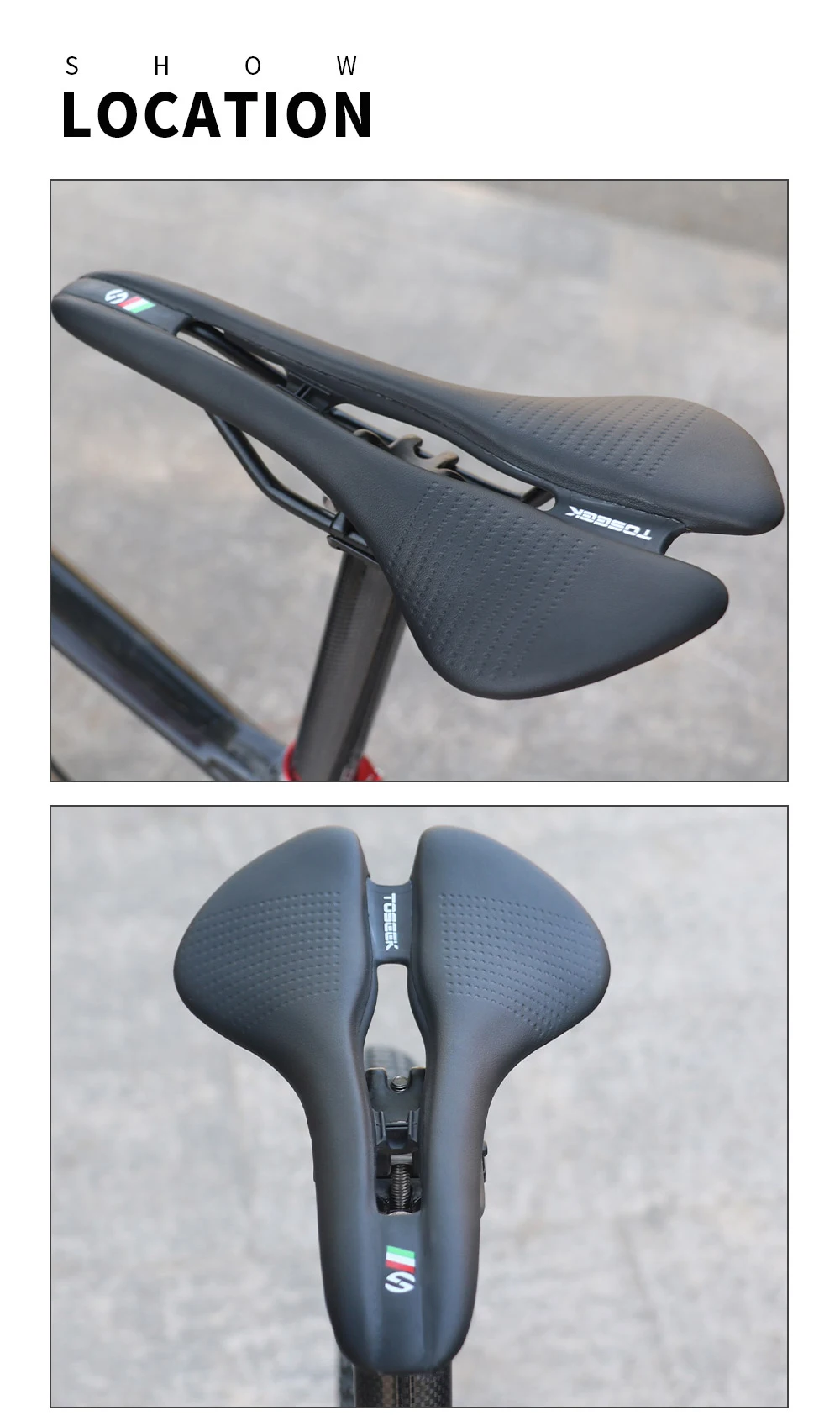 Fahrradsattel Ultraleicht MTB/Rennrad Sitzkissen Komfortabler Ergonomischer Fahrradsattel Langlebiges Zubehör für Straßen- und Gravel-Fahrräder – Detail 9