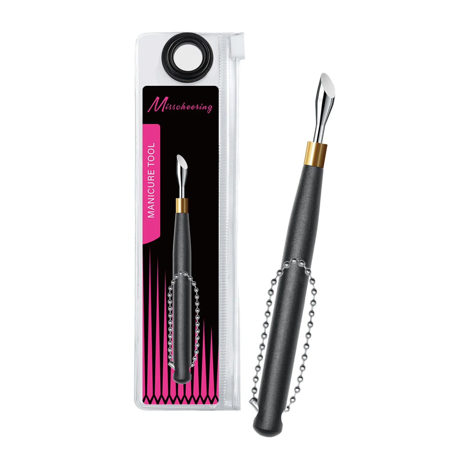 هوك نوع انتهازي للبشرة مزيل طلاء الأظافر هلام مسمار البولندية مقشرة مكشطة الفولاذ المقاوم للصدأ أداة مانيكير نظيفة لفن الأظافر