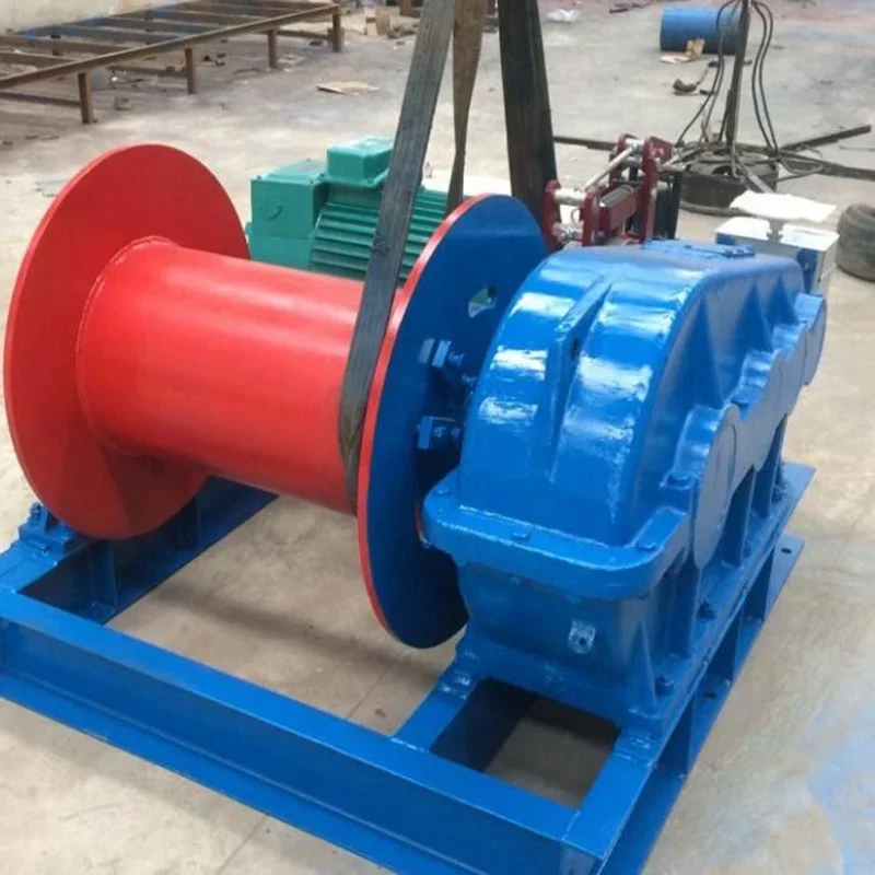 3 5 10 Ton Long Cable Line Fast Speed Electric Capstan Winch Price with 220V