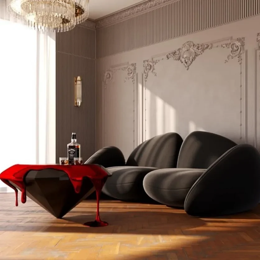 أريكة قماش، شقة صغيرة حديثة وبسيطة #3