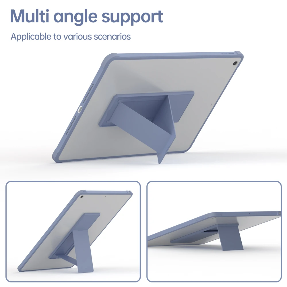 حافظة لجهاز IPad Air 5 4 10.9 10th 2022 Pro 12 9 11 7/8/9th 10.2 6th 9.7 Air 2 Mini 6 غطاء حامل شفاف Funda