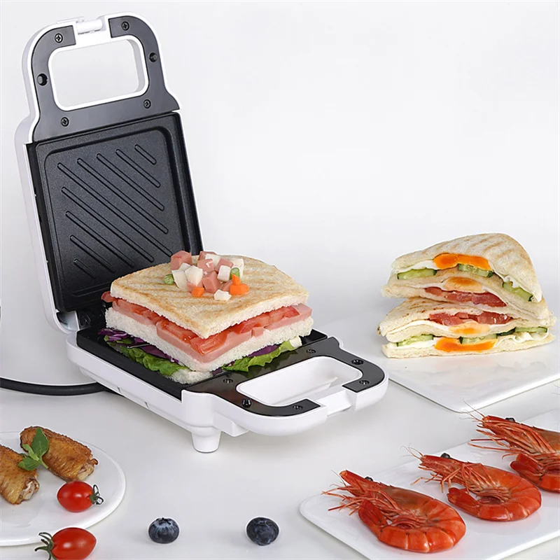 Machine à sandwichs électrique multifonction pour la maison, appareil pour petit déjeuner, Sandwich, grille-pain, crêpes et Donuts, haute qualité, MB37