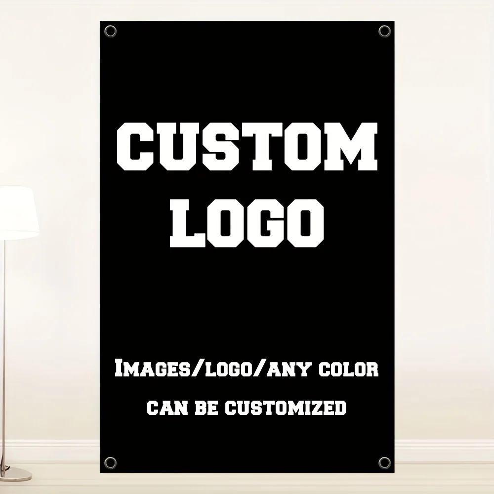 1pc Personalized Vertical Flag with Single-Sided Printing, for Indoor And Outdoor Decoration. for Gardens, Clubs, Concerts, Bars