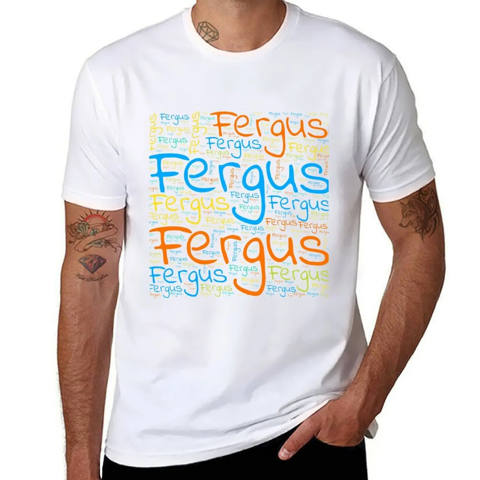 

Fergus T-Shirt cotton tshirt 100% men t shirt cotton 100% T-Shirt