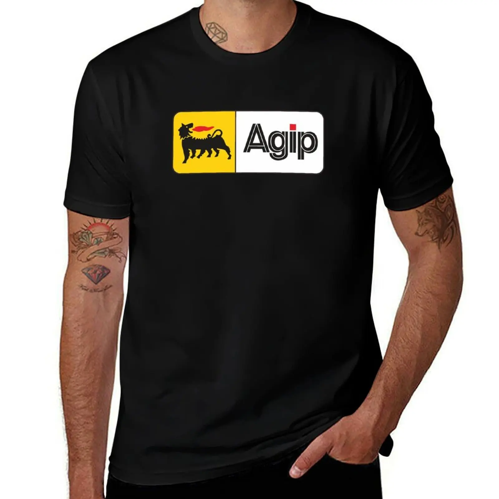 ХИТ ПРОДАЖ - Футболка Agip Merchandise, спортивная, повседневная, дышащая.