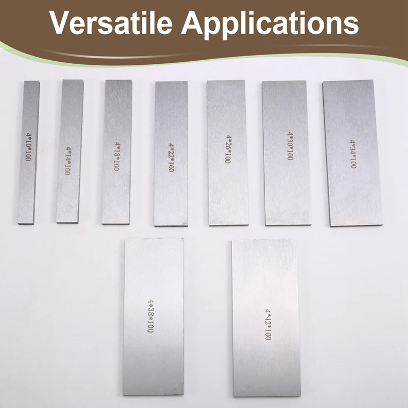 

Parallel Block 100mm 9 Pairs 18Pcs High-Precision Manufactured Parallel Pad Gauge Block CNC Milling Pads Set Alloy Steel