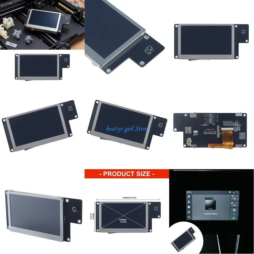 

Плата драйвера экрана C7AB для 4,3-дюймовых экранов 5M обеспечивает полную совместимость с различными интерфейсами дисплея