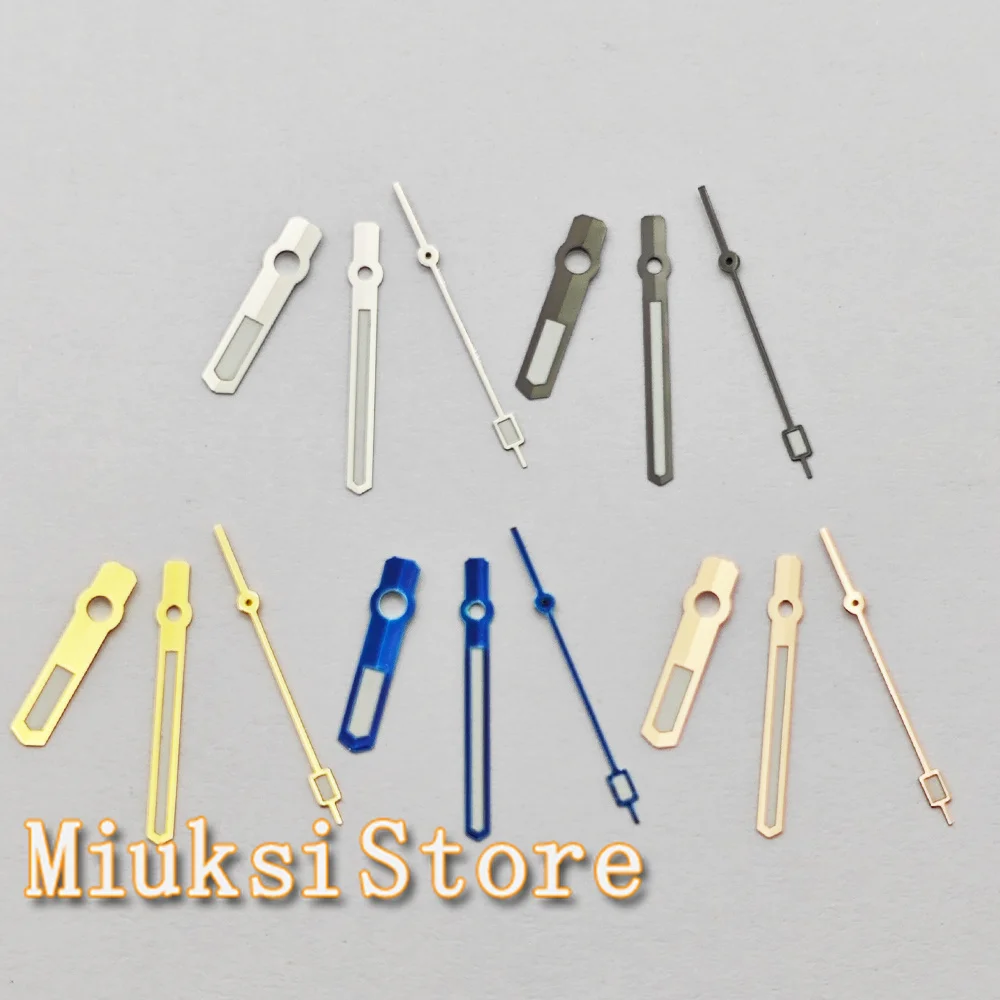 NH35 ساعة الأيدي الفضة/الأزرق/الذهب/بندقية/الذهب الوردي ساعة الأيدي الأخضر مضيئة صالح NH35 NH36 ساعة يد تعمل بالحركة اكسسوارات أجزاء #1