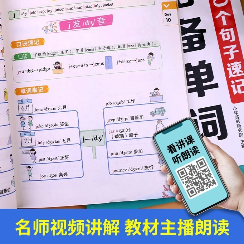 المدرسة الابتدائية الإنجليزية Shorthand، الصوتيات الطبيعية + 100 جملة أساسية قصيرة اليد للمدرسة الابتدائية