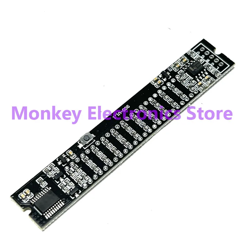 Dual-Channel LED Música Spectrum Nível indicadores, Dual 12Bit, 7 Verde, 2, Laranja, 3, Vermelho, Áudio