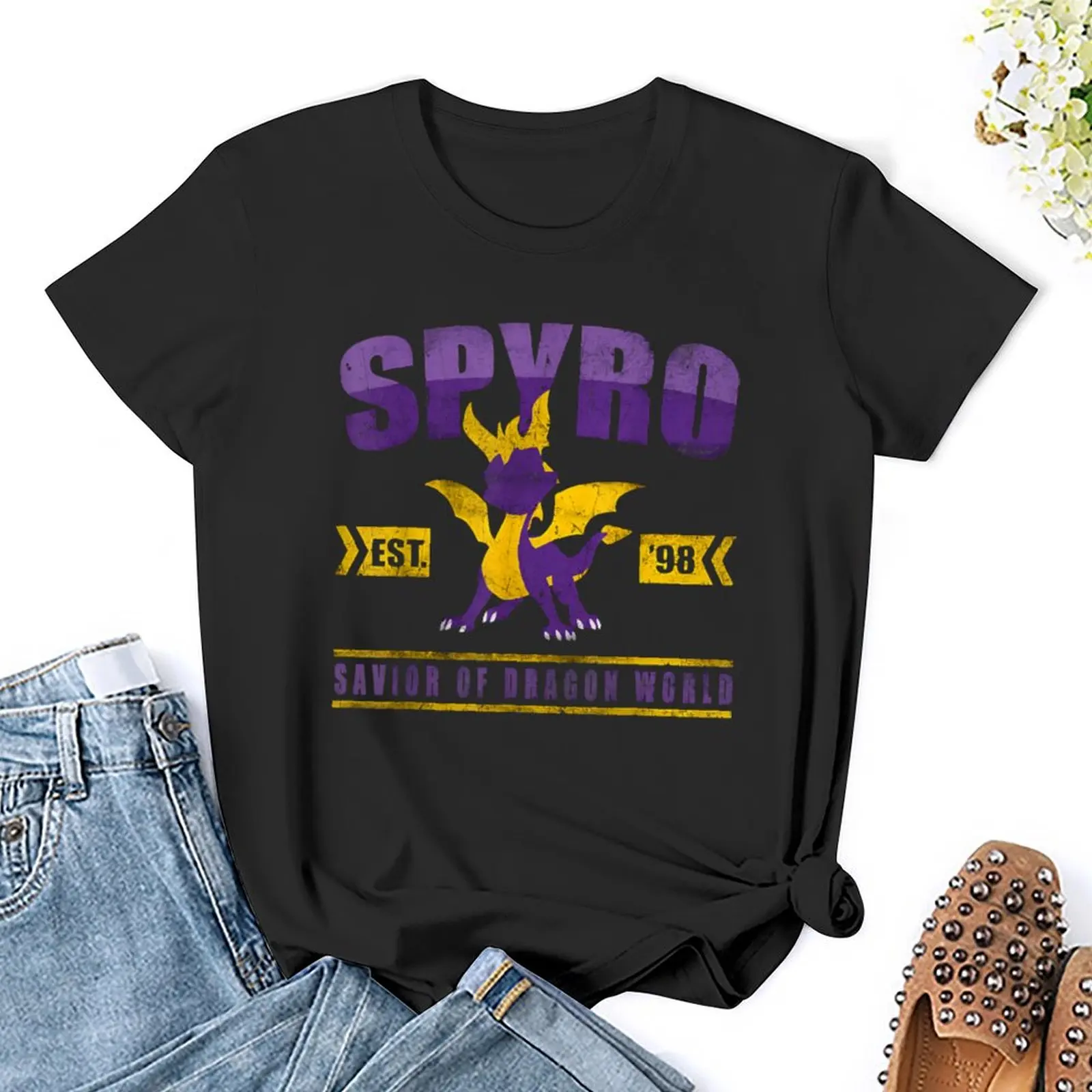 Love Spyros Retro Playing Videogames Savior Of Dragon World t-shirt abbigliamento vintage magliette new edition per le donne