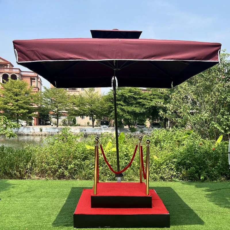 

Stand guard platform umbrella security guard on duty sentry community property single double layer waterproof sunscreen sentry