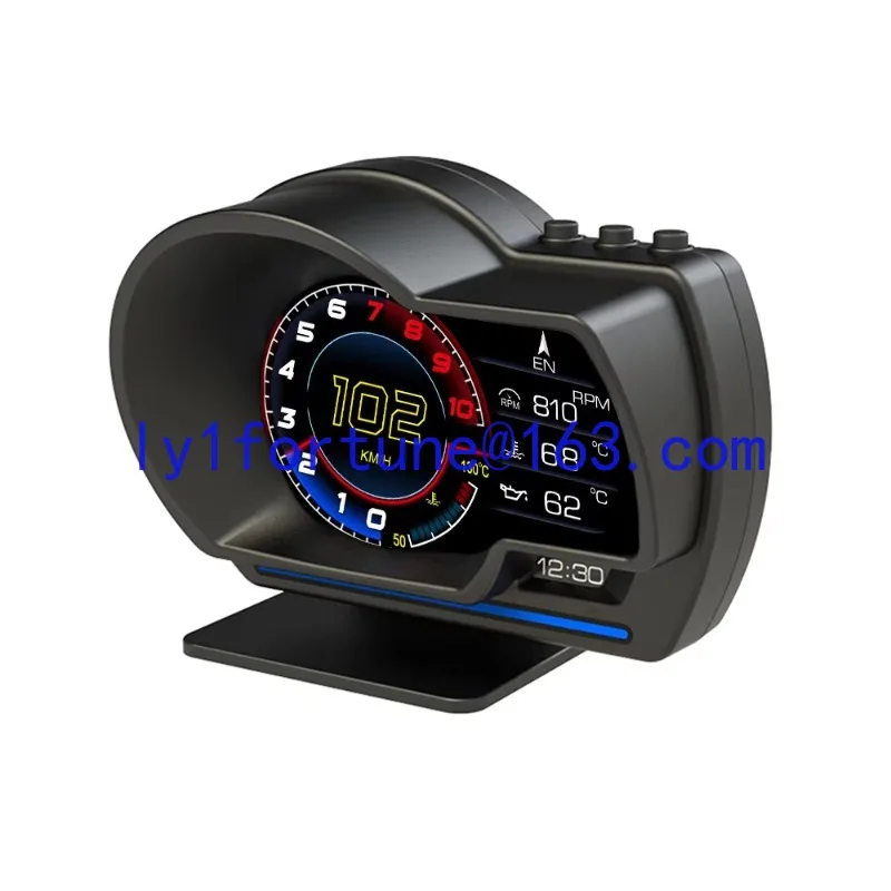 2026 new version head-up display HD OBD LCD instrument speed water temperature fuel consumption turbo trip computer A501