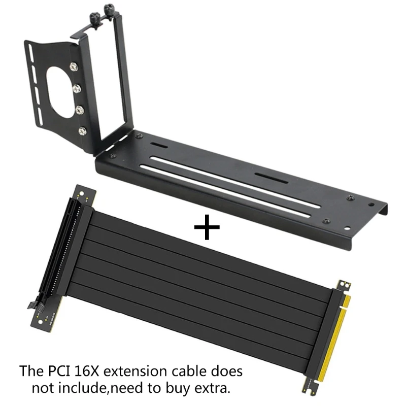 

Vertical PCI-E Riser PC Graphics Cards PCI for Express Extender Stand 3 hole Dropship