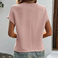 Solid Casual Loose Blouses For Women Fashion 2025 Summer Vintage Women's Oversized Shirts And Blouses Elegant Youth Female Tops - Image 6