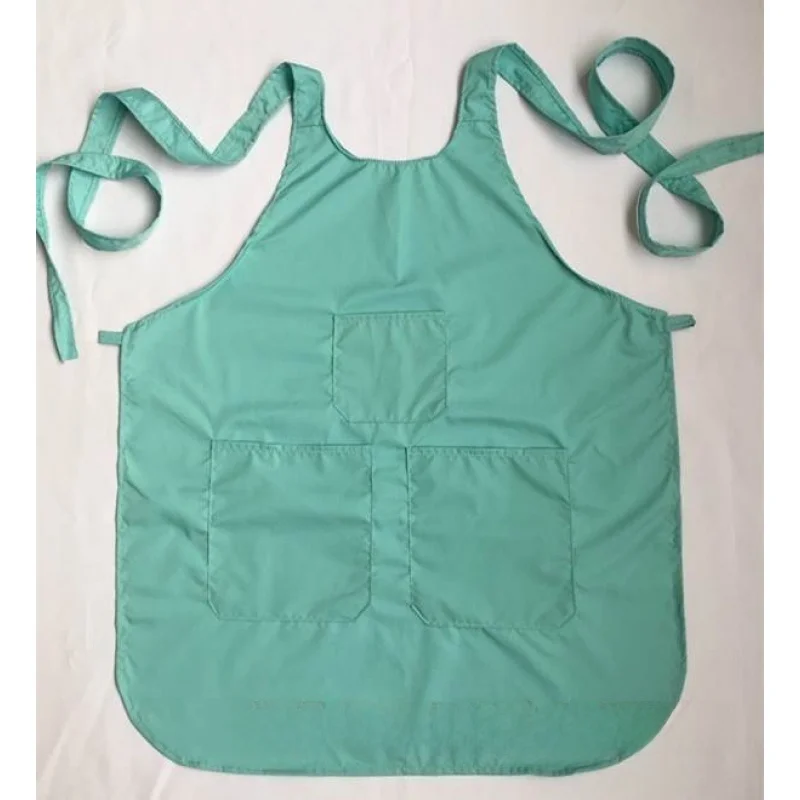 

Белый текстильный фартук с тремя карманами для женщин, для домашнего использования, защитная одежда, стандартные размеры от Fly Blue Valley