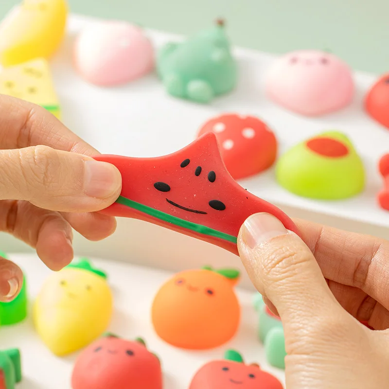 الفاكهة موتشي اسفنجي جميل الخضار السكويشات الإجهاد لعبة سوبر لينة الموز الكرز اليقطين الذرة الفلفل مكافحة الإجهاد ألعاب متململة
