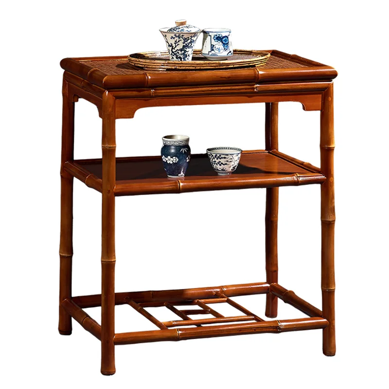 

So's side coffee table living room room corner table floor dragon bamboo bamboo furniture rack new Chinese