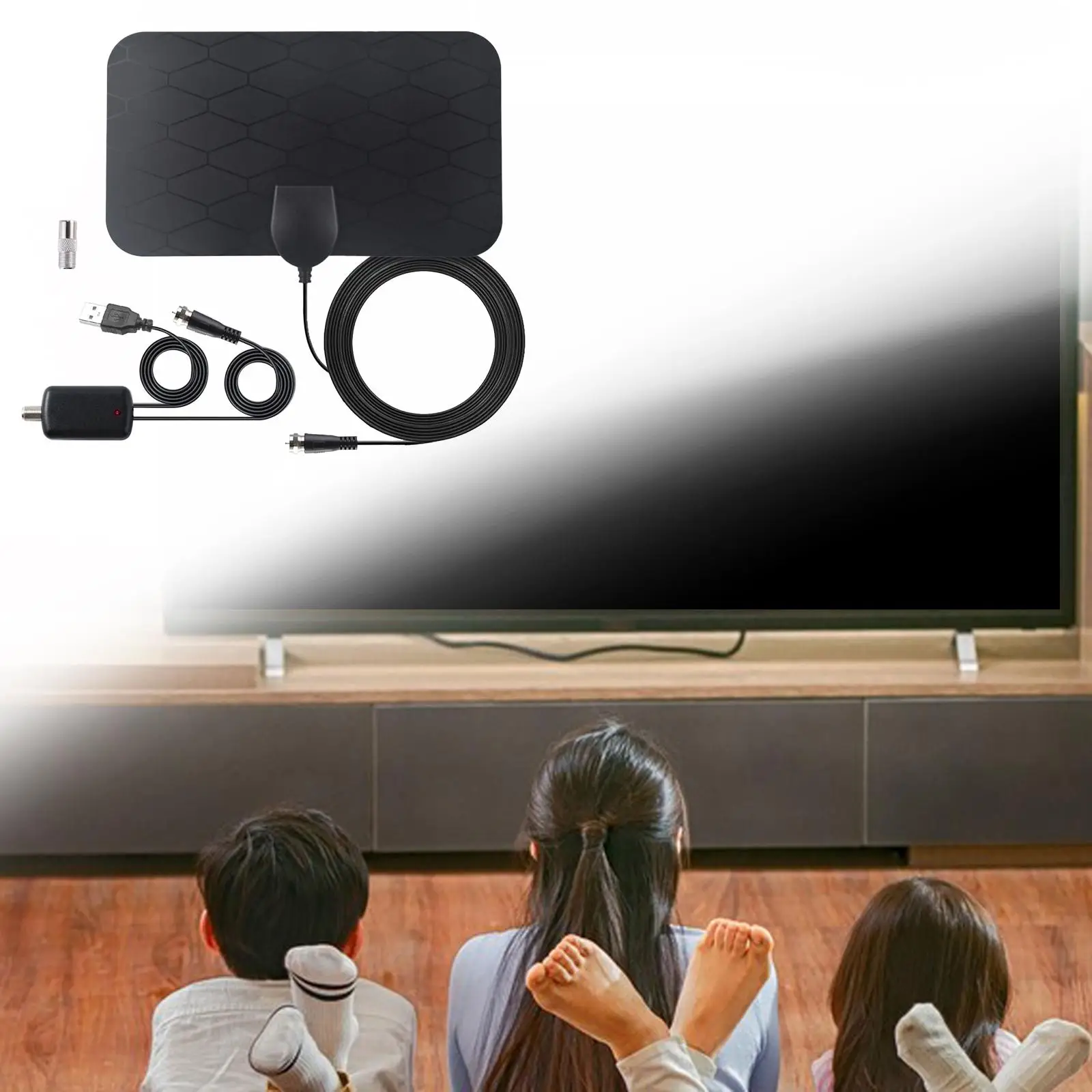 

Digital TV Antenna, Booster Support 4K for Local Channel Clear Picture Quality