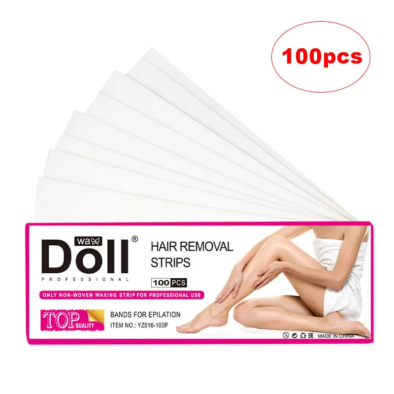 50/100pcs Removal Nonwoven Body Cloth Hair Remove Wax Paper Rolls High Quality Hair Removal Epilator Wax Strip Paper Roll