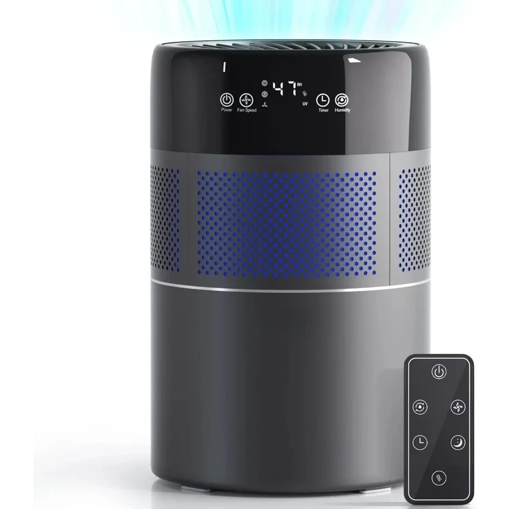 

L # Humidifiers For Bedroom, 400ML/H Rapid Evaporative Humidifier, Anion Air Purifier With Filter For Large Room, Quiet Sleep Mo