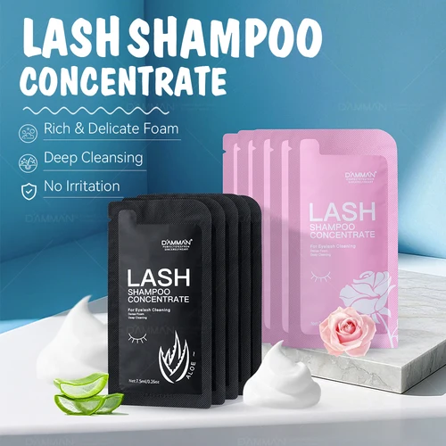 Champú de pestañas para extensión de pestañas, limpiador sin irritación, Mousse súper concentrado, limpieza para pestañas, suministros de maquillaje