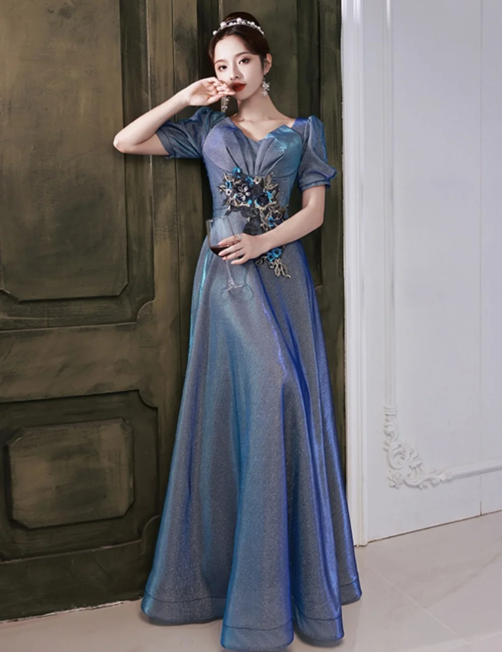 

Women's 2024 French Evening Party Dress High-end Banquet Toast Gown Novelty Bridesmaid Prom Dresses