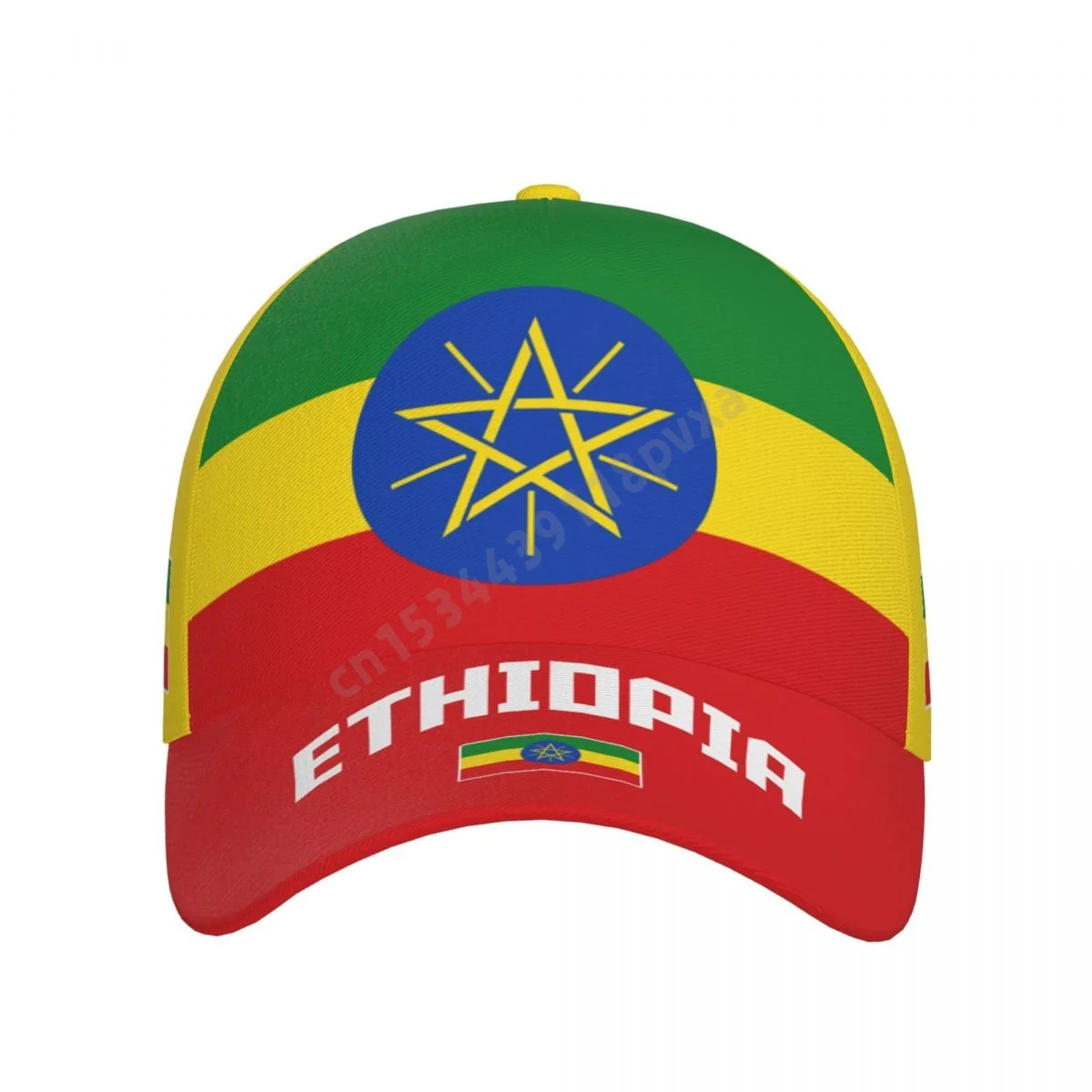 Unisex Ethiopia Flag Cool Ethiopians Adult Baseball Cap Patriotic Hat for Baseball Soccer Fans Men Women