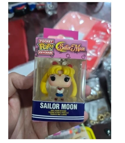 FUNKO POP انمي ياباني بحار القمر وبحارة تشيبي القمر جيب المفاتيح لعبة عمل الشكل تحصيل لعب للأطفال هدية