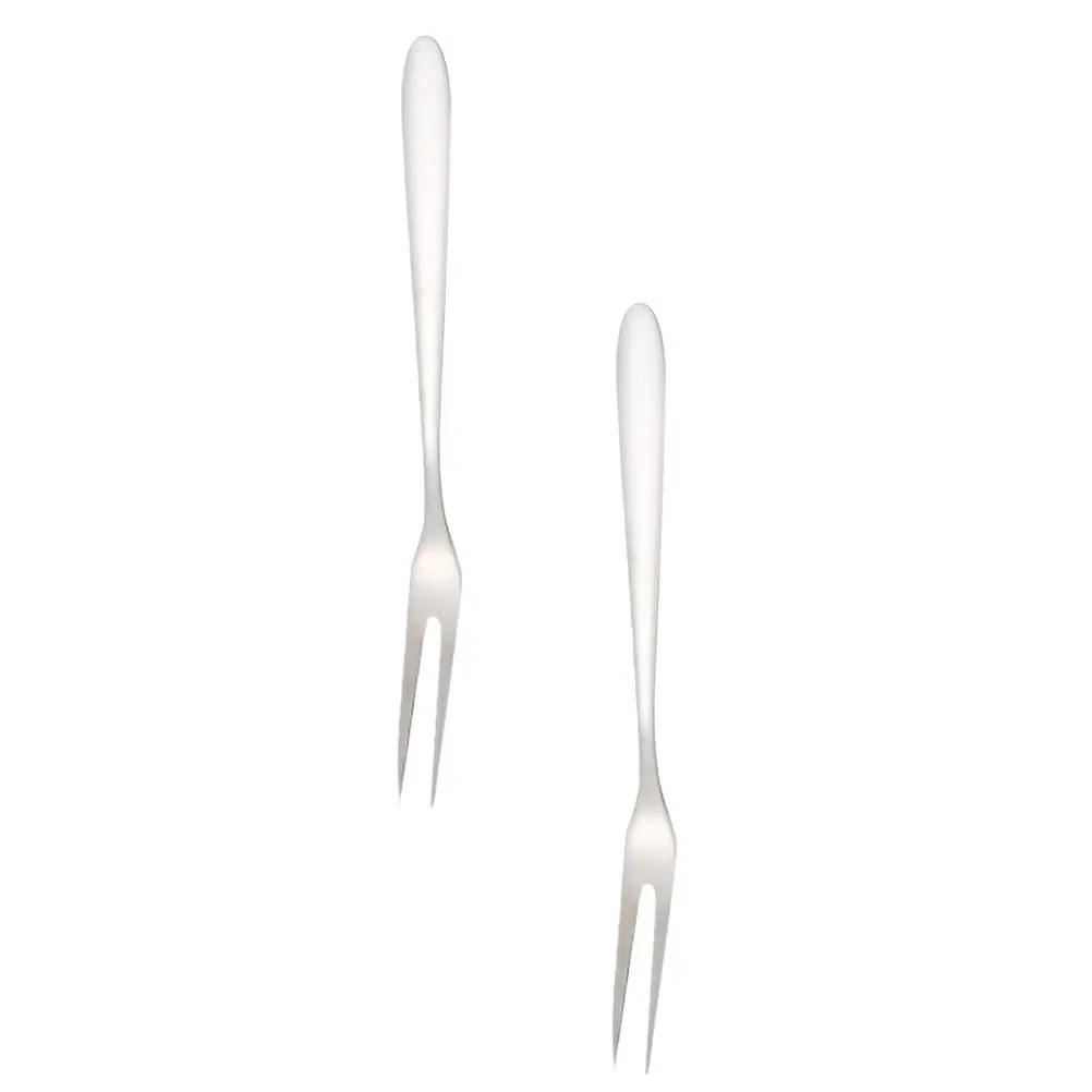 

2pcs Fruit Fork Stainless Steel Delicate Cake Food Exquisite Children Use Home Party Tableware Set Dessert Seafood Tool