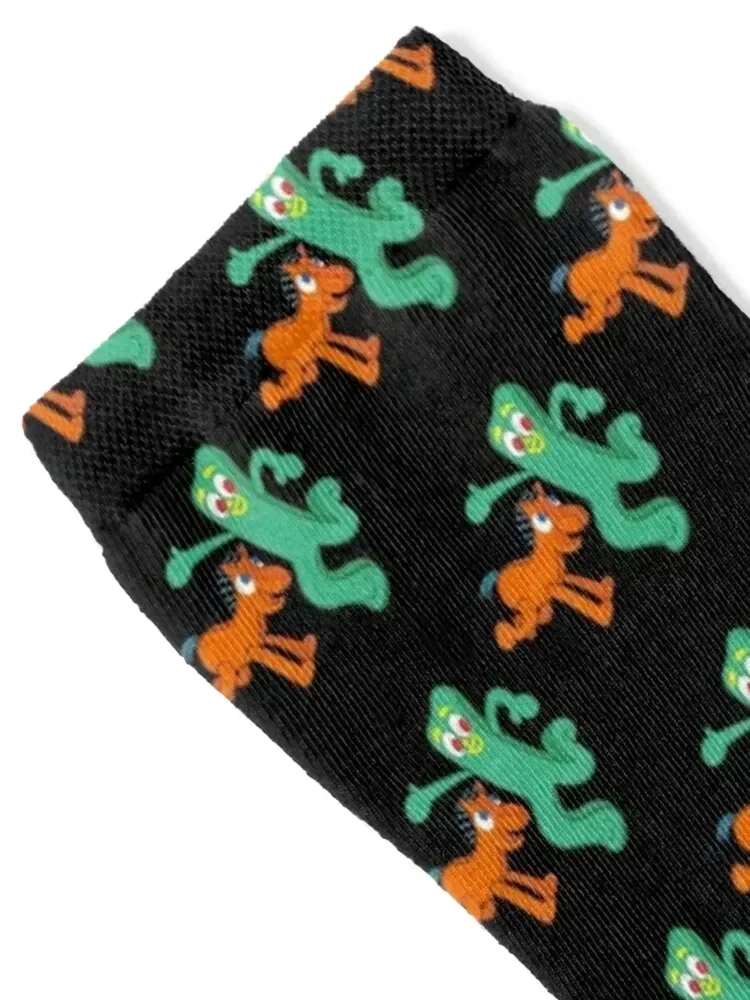 Gumby and pokey Socks cute custom Socks For Girls Men's