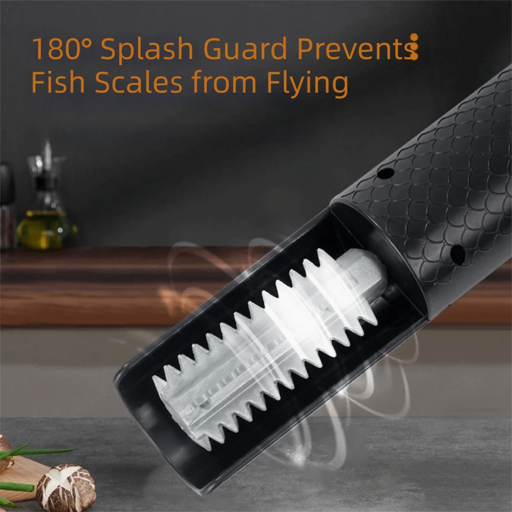 

Wireless Electric Fish Scaler Handheld Waterproof Fish Scale Remover USB Charging Effort Saving Fish Cleaning Tools Household