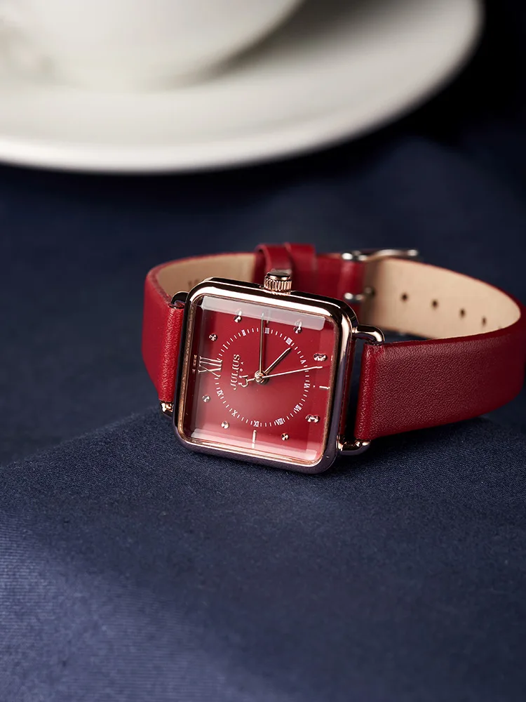 ساعة نسائية، بسيطة وأنيقة، طراز ريترو مربع جديد 2026، حزام جلدي صغير ورائع، اختيار راقي. #3