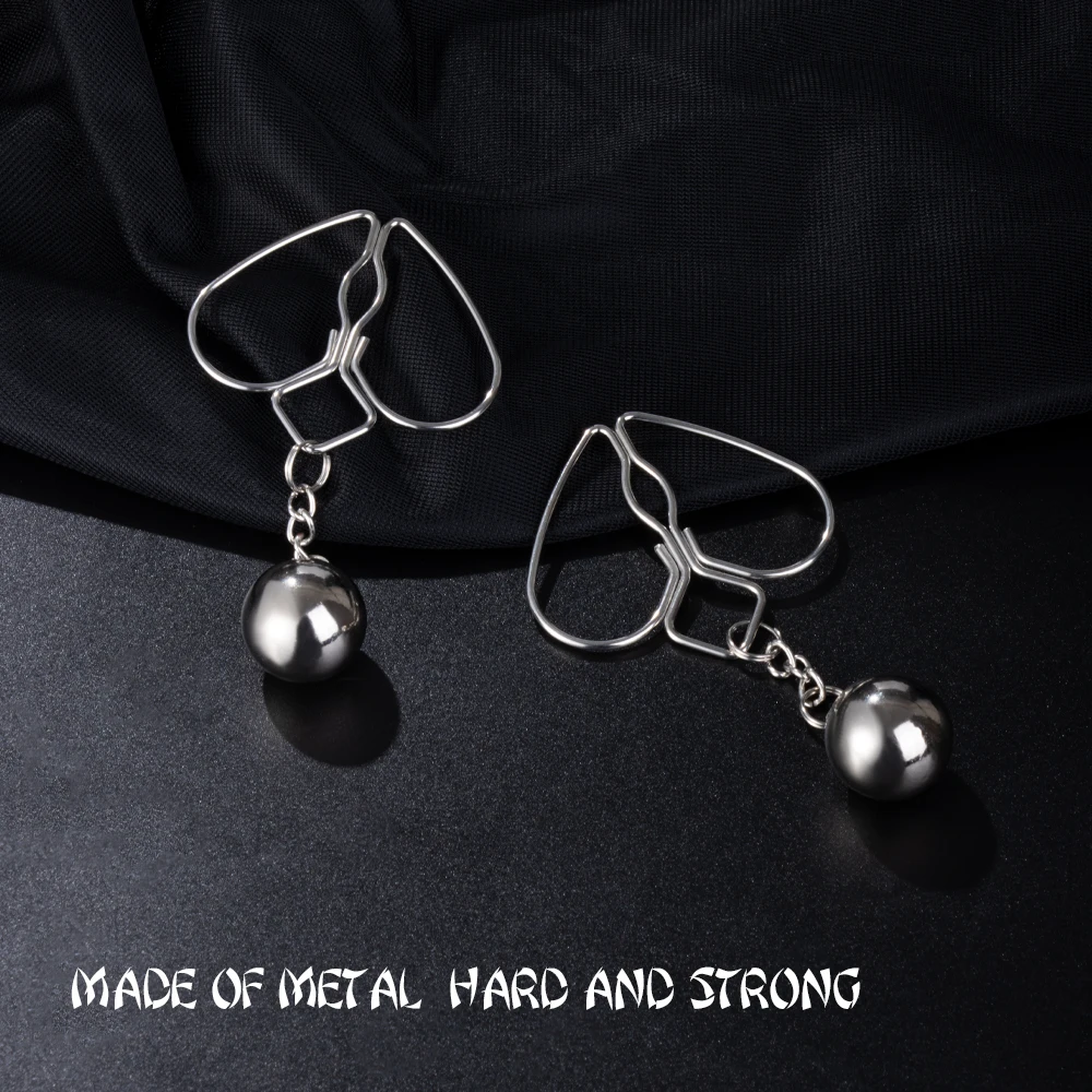 Nipple Clamps With Gravity Ball Sex Adjustable Body Clips Non-Piercing Body Jewelry For Women And Couples