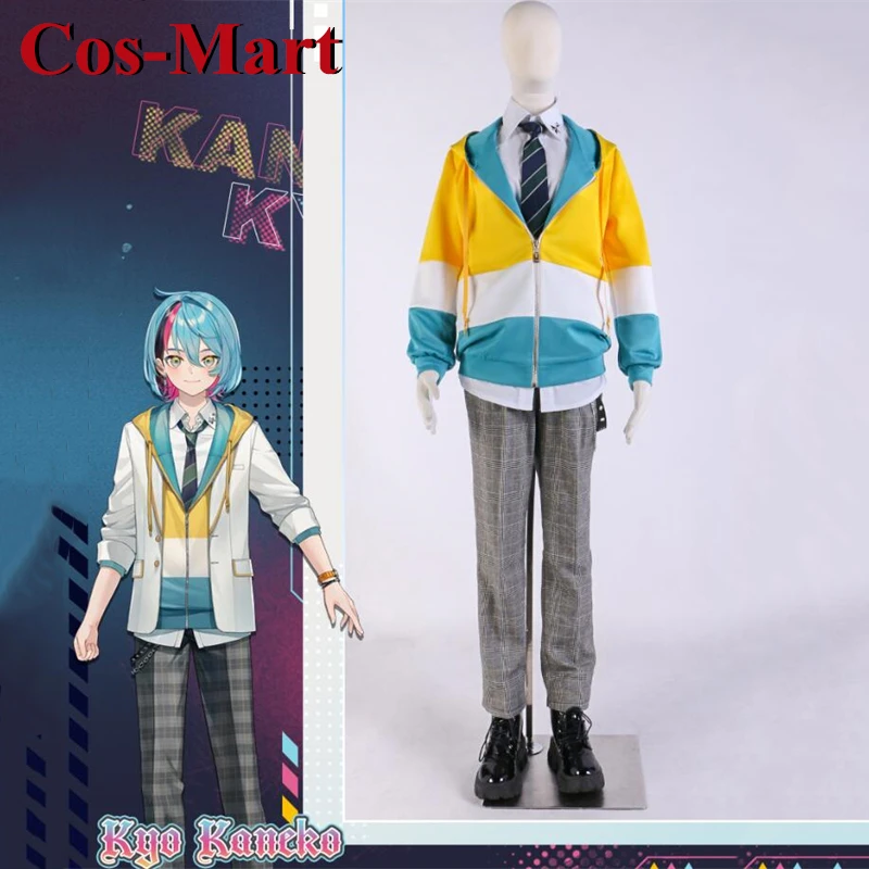 Cos-Mart Hot Anime VTuber Nijisanji EN ILUNA Kyo Kaneko Cosplay Costume Handsome Uniforms Activity Party Role Play Clothing