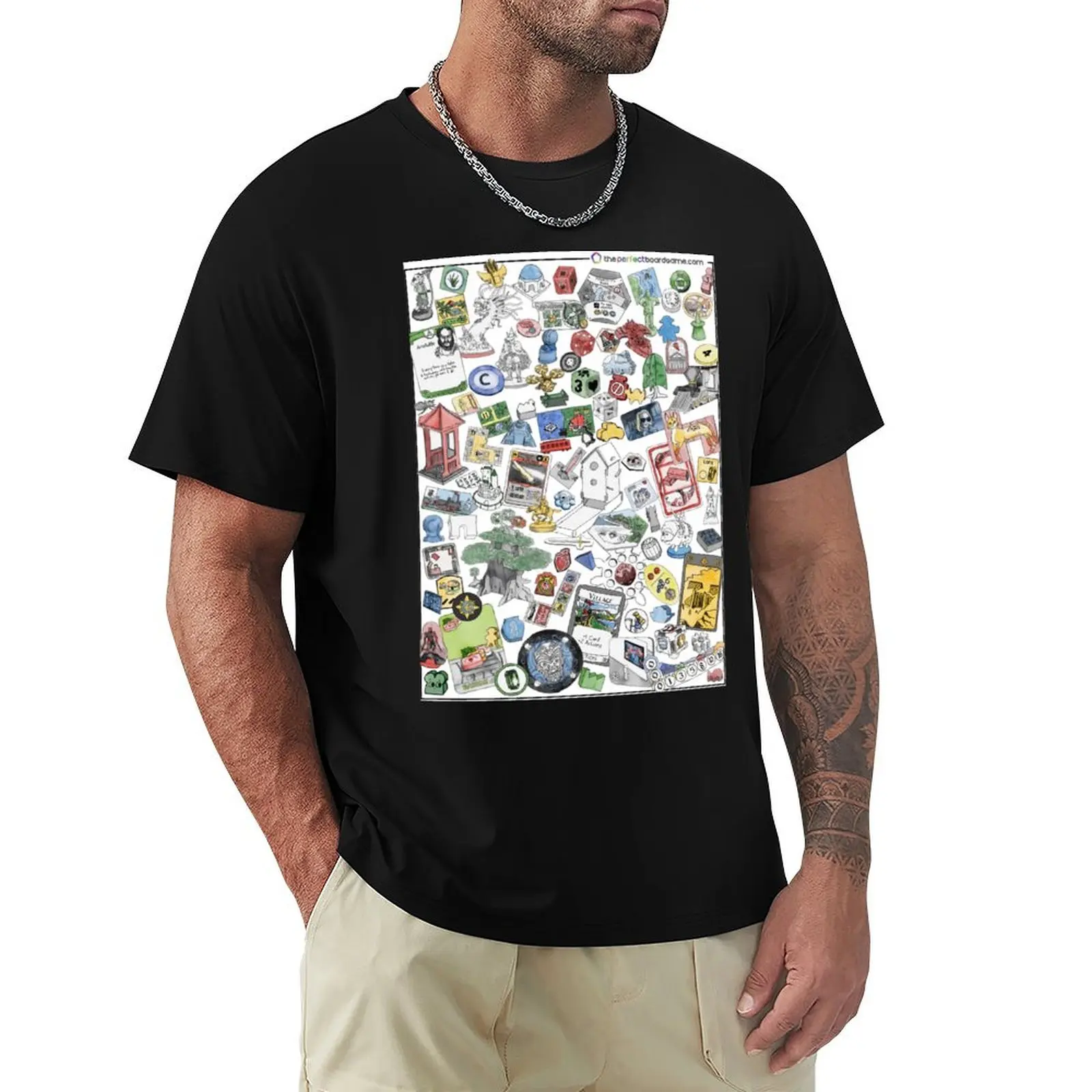 The Perfect Boardgame Collection T-Shirt Big Size Simple T-Shirt