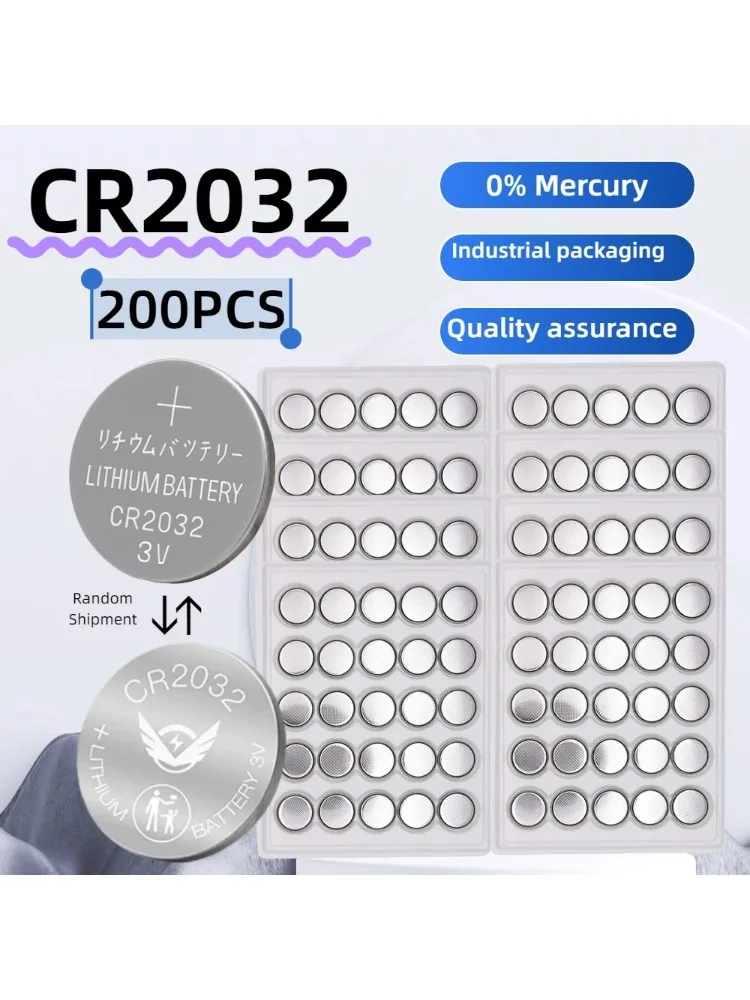 10-200 SZT. BATERIA KRĄŻKOWA CR2032 CR 2032 DL2032 3V LITOWA DO ZEGARKA ZABAWKI KALKULATORA PILOT SAMOCHODOWY BATERIA KOPERTOWA — zdjęcie produktu 6