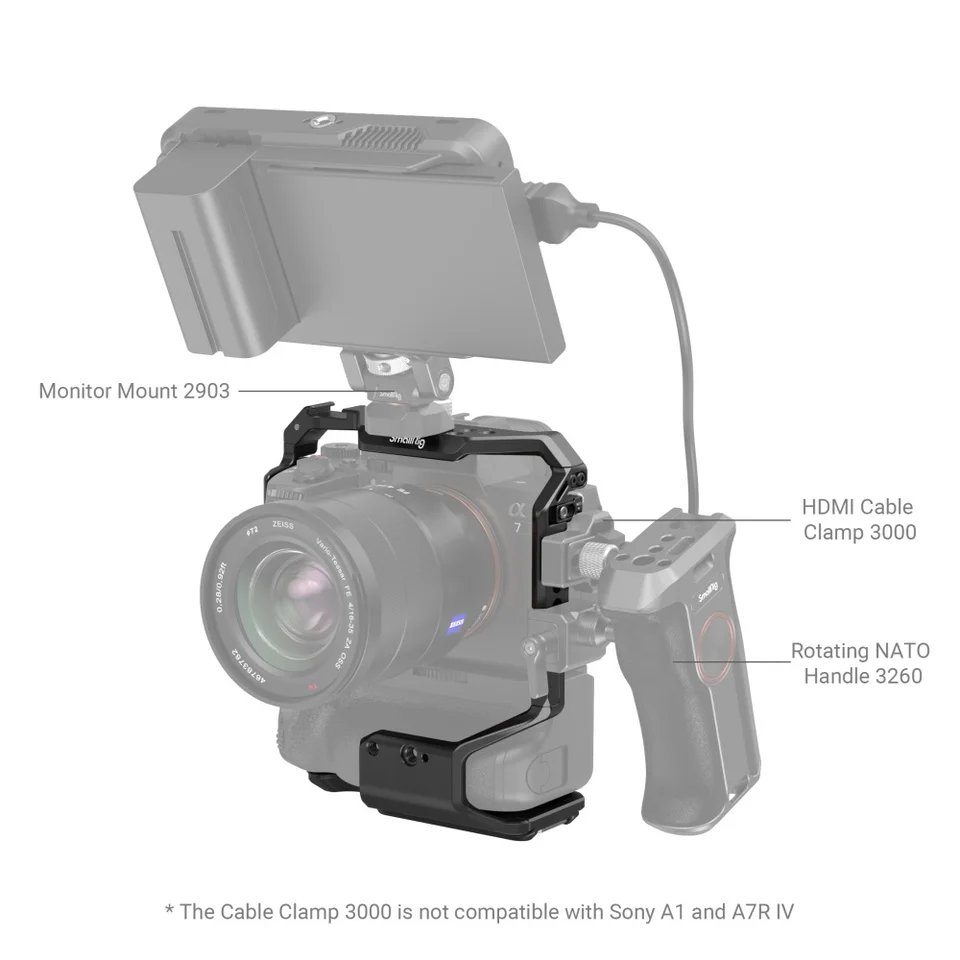 SmallRig Cage for Sony Alpha 7R V /Alpha 7 IV /Alpha 7S III /Alpha
