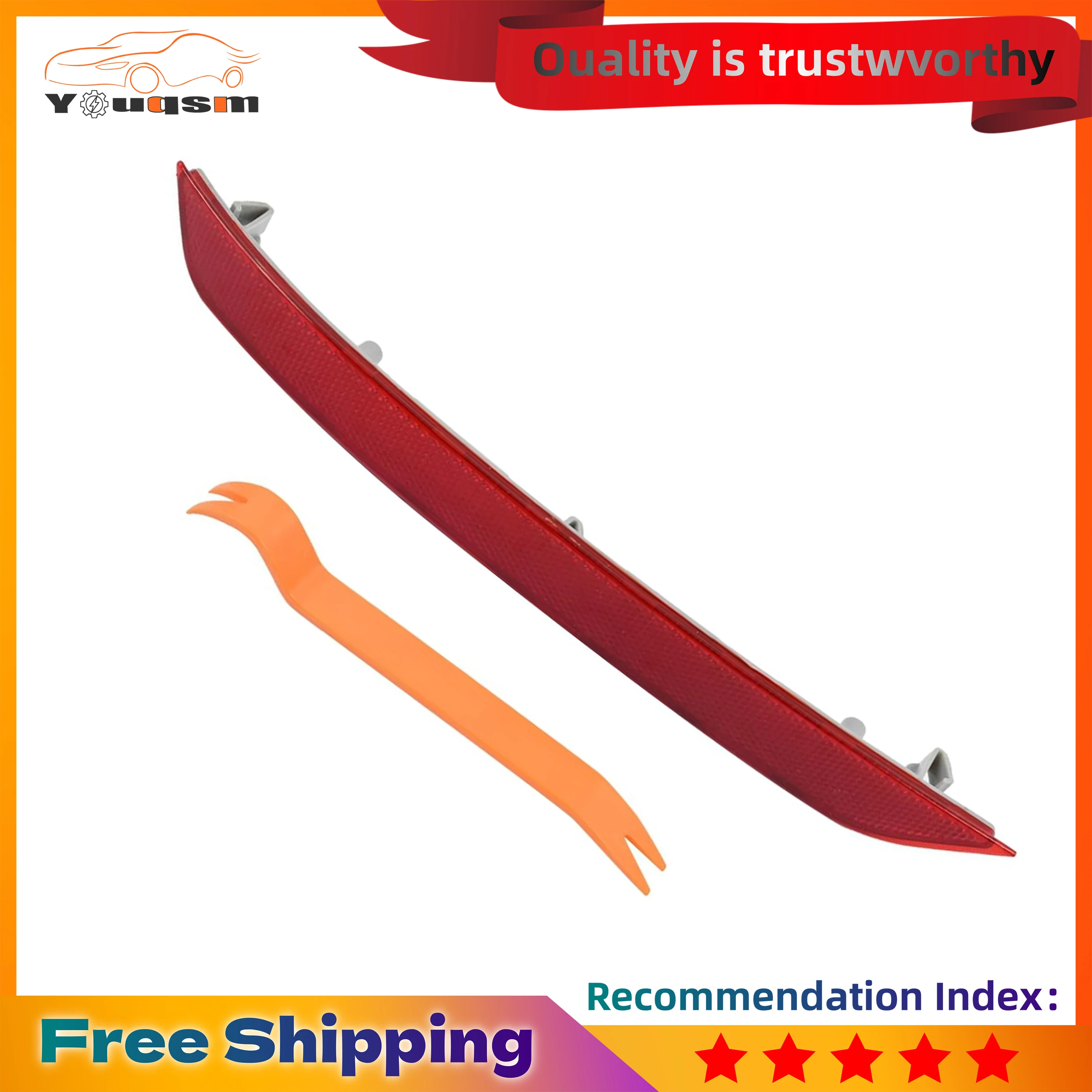 

Rear Left Driver Side Bumper Reflector Lamp Rear Fascia Lower Signal Lamp Trim for GMC Terrain 2018-2024 Replace 84225882