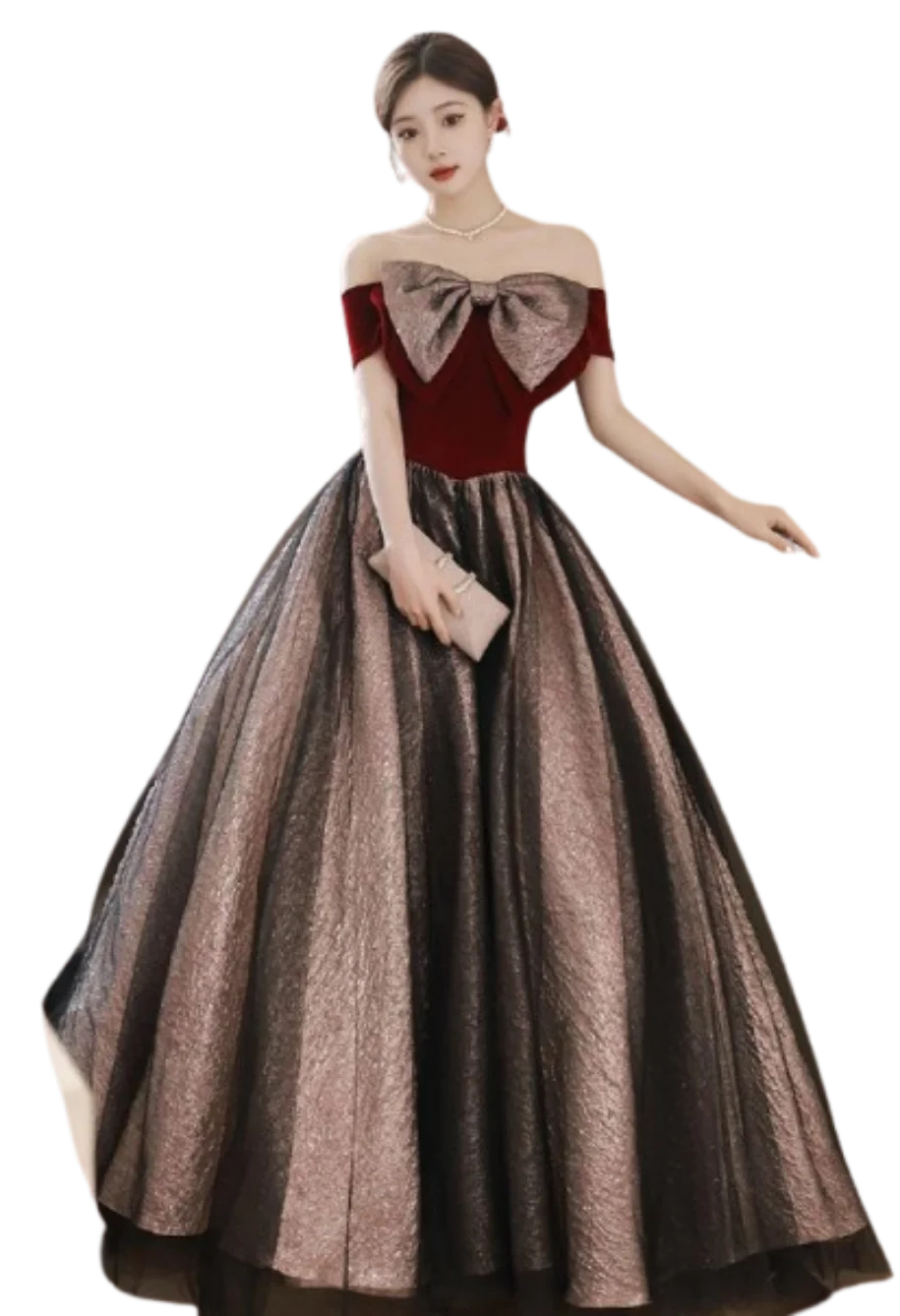 

Tube Top Youth Graduation Evening Dress Women Senior Sense Banquet Temperament Beautiful Annual Host Art Test Elegant Ball Gowns