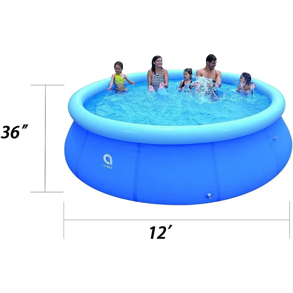 Imagem -06 - Piscina Inflável ao ar Livre Acima do Solo Família Grande The Whole Grande Tubs Acessórios Suprimentos de Jardim 12ft x 36in