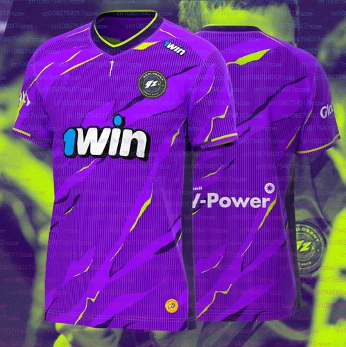 9Z ESports-uniforme del equipo morado para fanáticos, camiseta con cuello en V para hombres y mujeres, ropa deportiva transpirable para exteriores, pantalón corto informal para hombre, camisetas de manga