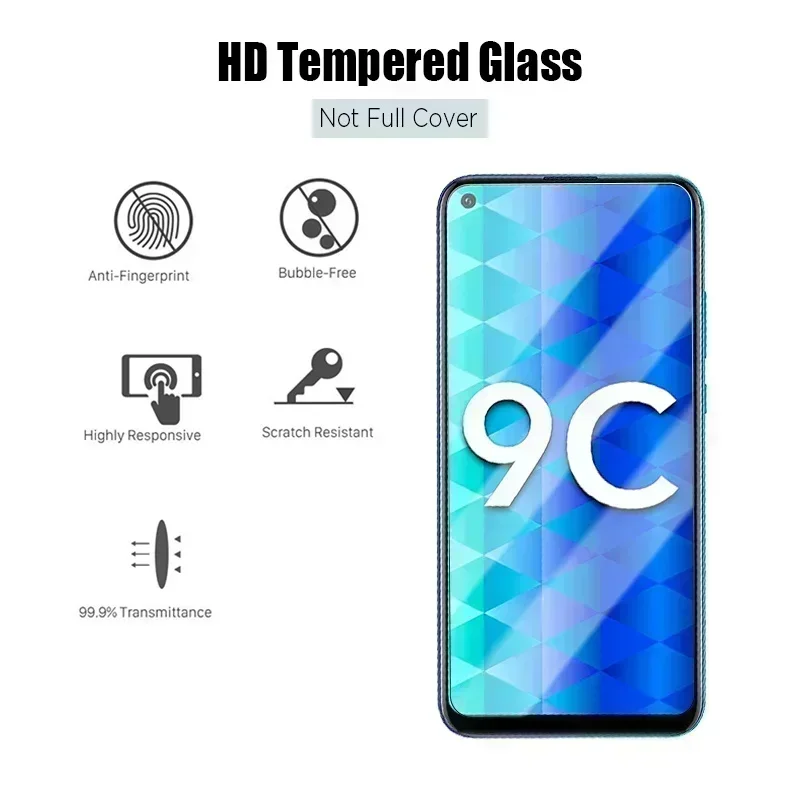 4PCS Screen Protector on for Honor 8X 9X 8A 9A 8C 9C 10i 20i 30i Protective Glass for Honor 10 20 30 50 Premium Pro Lite Glass