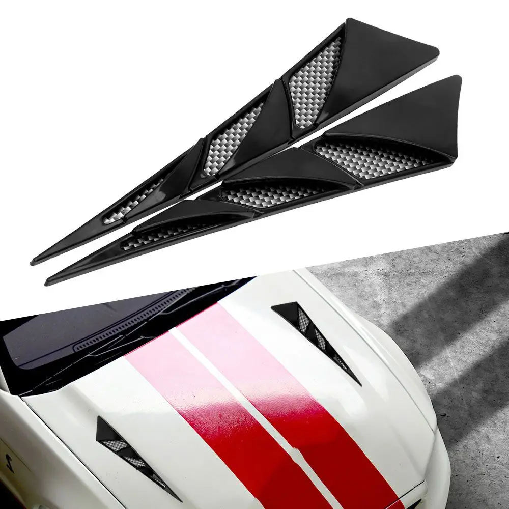 

1Pair Universal Vent Cover Cooling Panel Trim Car-styling Air Flow Car Accessories Refit Accessories Intake Hood Hood Vent