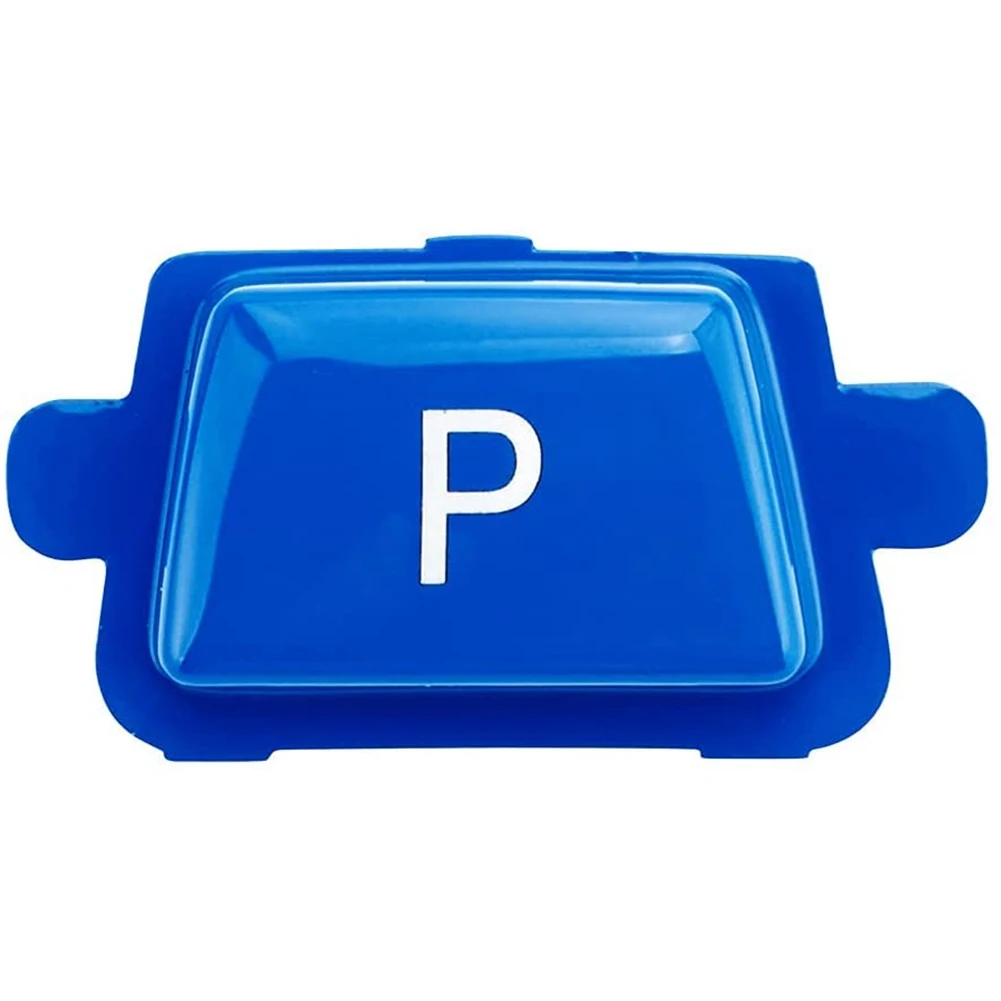 Car Gear Lever Auto Parking Button Cap Letter P Button for -BMW X5 X6 E70 E71 Blue