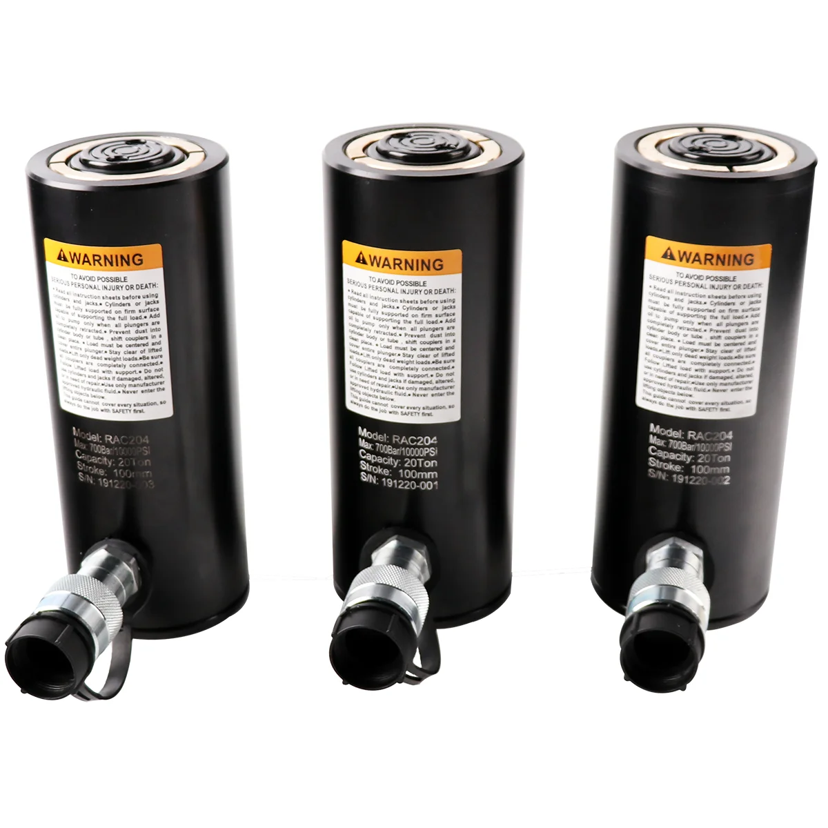 20トン、30トン、50トン、60トン、100トン、150トンの軽量アルミ油圧シリンダージャッキ（CE認証取得済み）