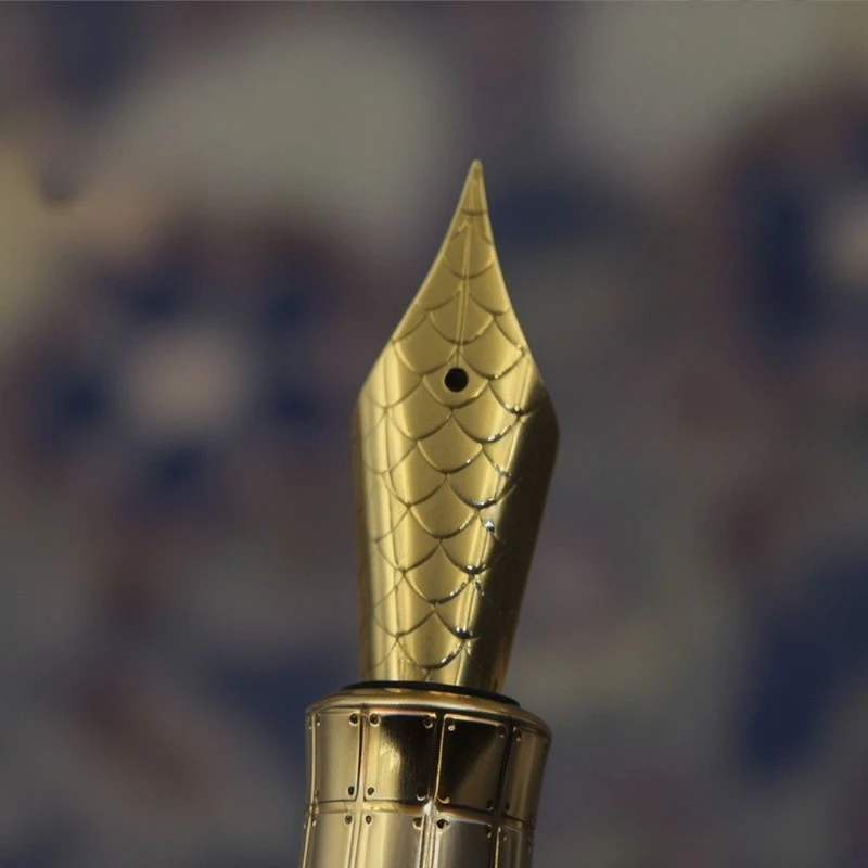 penna-stilografica-changdao-serie-nib-dragon-scale-balaoye-n6-con-pennino-lucidato-a-mano-punta-affilata-10-05mm-pennini-dorati